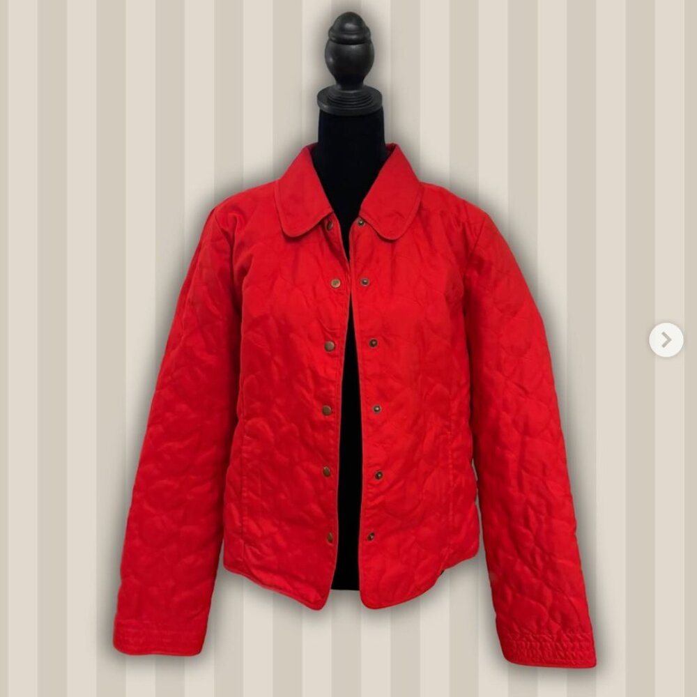 EP Pro Red Quilted Lightweight Golf Jacket Small